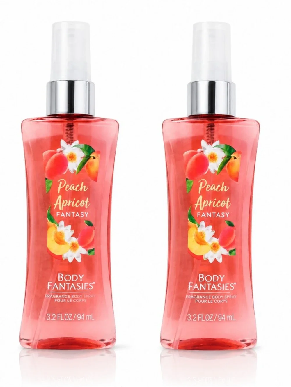 Body Fantasies Peach Apricot Bundle of 2